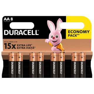 DURACELL Basic AA, baterii, LR06, 8 buc