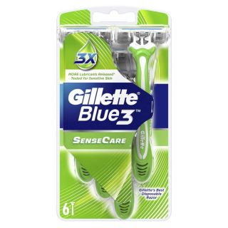 GILLETTE Blue III Sensitive, aparat de ras, 6 buc