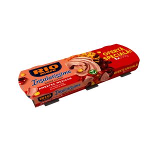 RIO MARE Insalatissime, salata, Mexicana cu Ton 3x160 g