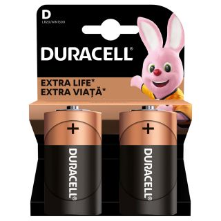 DURACELL Basic, baterii, D/LR20, 2 buc