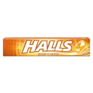 HALLS Honey&Lemon, dropsuri, cu miere si lamaie, 33.5 g