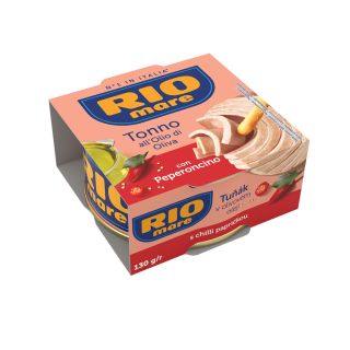 RIO MARE, Ton, picant in ulei de masline, 130 g