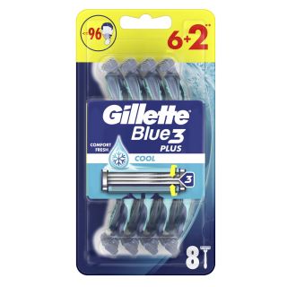 GILLETTE Blue III Plus Cool, aparat de ras, de unica folosinta, 6+2