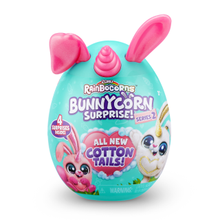 RAINBOCORNS Surpriza, jucarie de plus, Unicorn Curcubeu Iepurasul S2