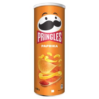 PRINGLES Paprika, chips, cu gust de paprika, 165 g