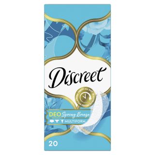 DISCREET Ocean Breeze, absorbante zilnice, Deo, 20 buc
