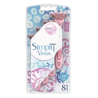 GILLETTE Venus Simply 3, aparat de ras, pentru femei, 8 buc