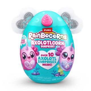 RAINBOCORNS Axolotlcorn, jucarie de plus, cu 10 surprize