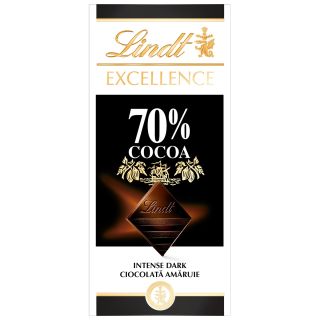 LINDT Excellence, tableta de ciocolata, 70% cacao, 100g