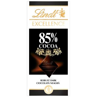 LINDT Excellence, tableta de ciocolata, 85% cacao, 100g