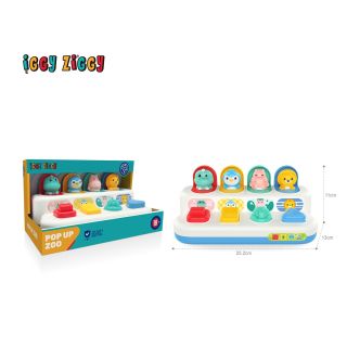 INTERAKTIVNA ZABAVA Iggy Ziggy, jucarie prescolari, jucarie interactiva - Pop Up Zoo