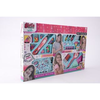 INTERAKTIVNA ZABAVA Girl's Creator, set de joaca, pentru fetite, set de infrumusetare 4 in 1