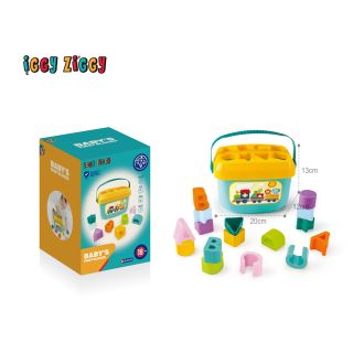 IGGY ZIGGY Baby Puzzle, jucarie interactiva, Blocuri de construit