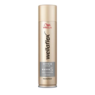 WELLAFLEX Shiny Hold, fixativ pentru coafat, cu fixare foarte puternica, 250 ml