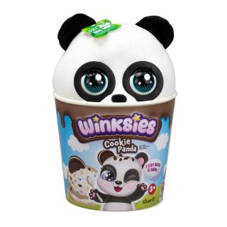WINKSIES Cookie Panda, jucarie de plus, interactiva