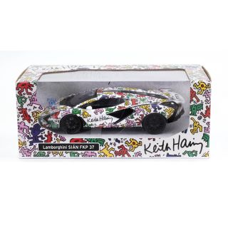 RMZ CITY Die Cast , masinuta, Unifortune 1:32, Lamborghini Sian x Keith Haring, 1 buc