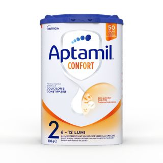 APTAMIL Confort 2 Nutricia, formula speciala lapte praf, 6-12 luni, 800 g