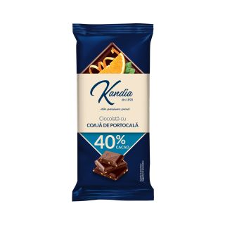 KANDIA din 1890, tableta de ciocolata, amaruie, 40% cacao, 80g