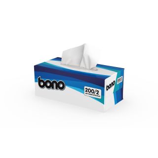 BONO, servetele hartie, 2 straturi, cutie, 200 buc