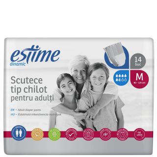 ESTIME Dinamic, scutece pentru adulti, M, 14 buc