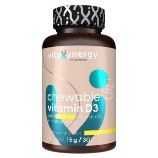 VITAXYNERGY it's complex, supliment alimentar, Vitamina D3, 2000 UI, 30 tablete masticabile, 15g