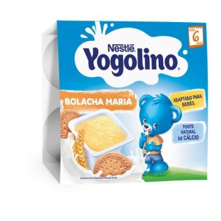 NESTLE Yogolino, gustare, cu cereale si biscuiti 4x100 g
