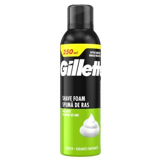GILLETTE Regular Lime, spuma de ras, pentru ten normal, 250 ml