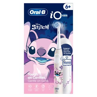 ORAL-B iO Kids, periuta de dinti electrica, Stitch Angel, 1 capat de periaj, 1 trusa de calatorie, 1 buc