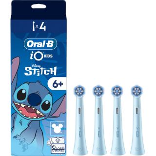 ORAL-B iO Kids, rezerva periuta electrica, Disney Stitch, albastru, 4 buc