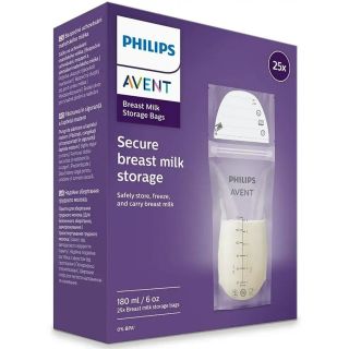 PHILIPS SCF603/25 Avent, accesorii ingrijire bebe, pungi pastrare lapte matern, 25 buc
