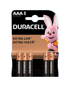 DURACELL Basic AAA, baterii, LR03, 5 buc