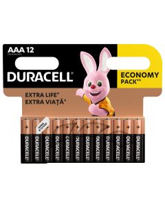 DURACELL Basic AAA, baterii, LR03, 12 buc