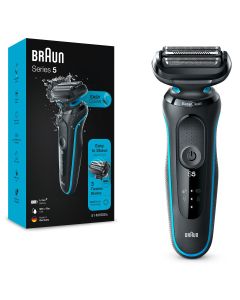 BRAUN Series 5 51-M1000s Wet&Dry, aparat de ras electric, AutoSense, Easy Clean, Easy Click, Verde Menta