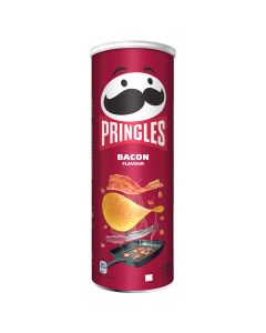 PRINGLES Bacon, chips, cu gust de bacon, 165 g