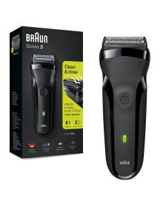 BRAUN Series 3 3000BT ProSkin Wet&Dry, aparat de ras electric, MicroComb, cap de tuns, Negru