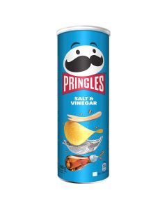 PRINGLES Salt&Vinegar, chips, cu sare si otet, 165 g