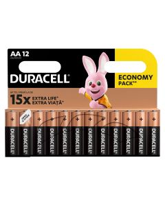 DURACELL Basic AA, baterii, LR06, 12 buc