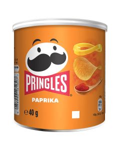 PRINGLES Small Paprika, chips, cu gust de paprika, 40 g