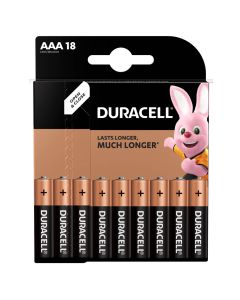 DURACELL Basic AAA, baterii, LR03, 18 buc