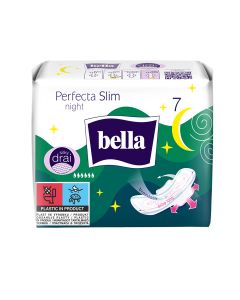 BELLA Perfecta Night, absorbante igienice, subtiri, de noapte, 7 buc
