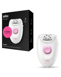BRAUN Silk-épil 1 1-176, epilator, Alb/Roz