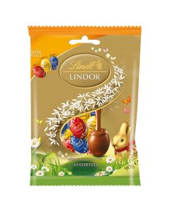 LINDT oua, bomboane de ciocolata, asortate, 90 g