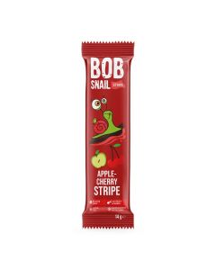 BOB SNAIL Stripe, Banda din fructe, gustare din fructe, cu mere si cirese, 14 g