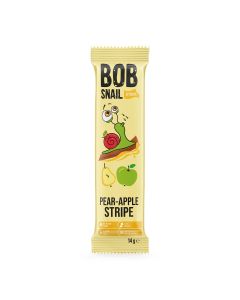 BOB SNAIL Stripe, Banda din fructe, gustare din fructe, cu mere si pere, 14 g