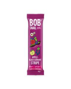 BOB SNAIL Stripe, Banda din fructe, gustare din fructe, cu mere si coacaze, 14 g