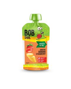 BOB SNAIL Fruits to Go, smoothie, cu banane si capsune, 120 g
