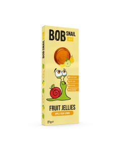 BOB SNAIL Jelly, Jeleu din fructe, gustare din fructe, cu mere, pere si lamaie, 27 g