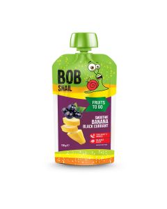 BOB SNAIL Fruits to Go, smoothie, cu banane si coacaze negre, 120 g