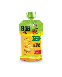 BOB SNAIL Fruits to Go Tropic, smoothie, cu banane, ananas si mango, 120 g