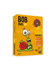 BOB SNAIL Fruit Rolls, Rulou din fructe , gustare din fructe, cu mango, 10 buc, 100 g
